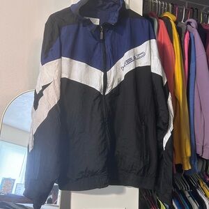 Head Black and Blue Windbreaker 2 Piece Tracksuit with White Accents